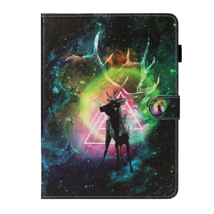 For iPad Pro 11 (2020) Colored Drawing Pattern Horizontal Flip PU Leather Tablet Case with Holder & Card Slot & Sleep / Wake-up Function(Starry Deer) - iPad Pro 11 (2020) Cases by buy2fix | Online Shopping UK | buy2fix