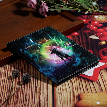 For iPad Pro 11 (2020) Colored Drawing Pattern Horizontal Flip PU Leather Tablet Case with Holder & Card Slot & Sleep / Wake-up Function(Starry Deer) - iPad Pro 11 (2020) Cases by buy2fix | Online Shopping UK | buy2fix