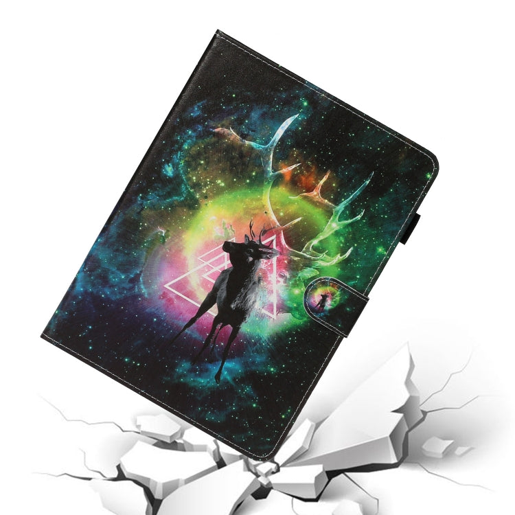 For iPad Pro 11 (2020) Colored Drawing Pattern Horizontal Flip PU Leather Tablet Case with Holder & Card Slot & Sleep / Wake-up Function(Starry Deer) - iPad Pro 11 (2020) Cases by buy2fix | Online Shopping UK | buy2fix