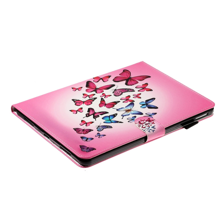 For iPad Pro 11 (2020) Colored Drawing Pattern Horizontal Flip PU Leather Tablet Case with Holder & Card Slot & Sleep / Wake-up Function(Butterfly) - iPad Pro 11 (2020) Cases by buy2fix | Online Shopping UK | buy2fix
