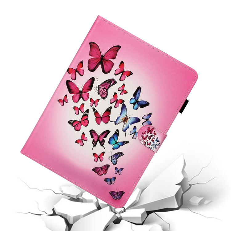 For iPad Pro 11 (2020) Colored Drawing Pattern Horizontal Flip PU Leather Tablet Case with Holder & Card Slot & Sleep / Wake-up Function(Butterfly) - iPad Pro 11 (2020) Cases by buy2fix | Online Shopping UK | buy2fix