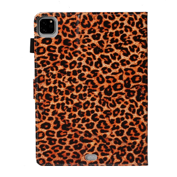 For iPad Pro 11 (2020) Colored Drawing Pattern Horizontal Flip PU Leather Tablet Case with Holder & Card Slot & Sleep / Wake-up Function(Yellow Leopard) - iPad Pro 11 (2020) Cases by buy2fix | Online Shopping UK | buy2fix