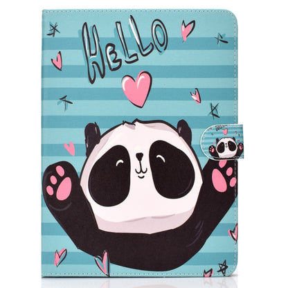 For iPad Pro 11 inch (2018) Colored Drawing Pattern Horizontal Flip PU Leather Case with Holder & Card Slot & Sleep / Wake-up Function(Love Panda) - iPad Pro 11 (2018) Cases by buy2fix | Online Shopping UK | buy2fix