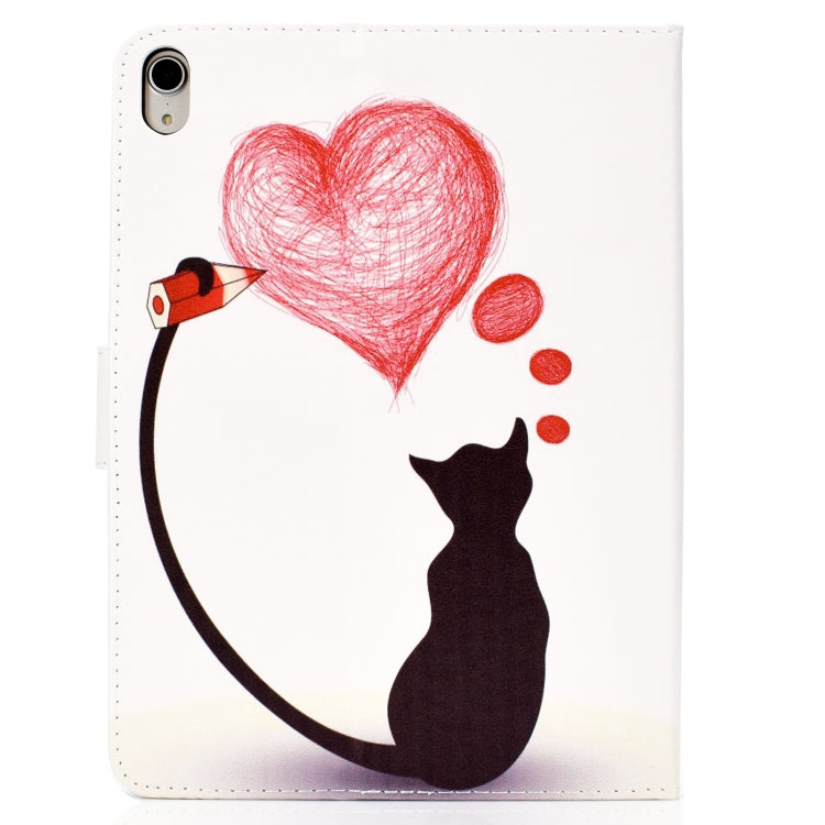 For iPad Pro 11 inch (2018) Colored Drawing Pattern Horizontal Flip PU Leather Case with Holder & Card Slot & Sleep / Wake-up Function(Loving Cat) - iPad Pro 11 (2018) Cases by buy2fix | Online Shopping UK | buy2fix