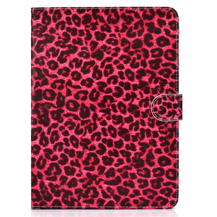 For iPad Pro 11 inch (2018) Colored Drawing Pattern Horizontal Flip PU Leather Case with Holder & Card Slot & Sleep / Wake-up Function(Red Pink Leopard) - iPad Pro 11 (2018) Cases by buy2fix | Online Shopping UK | buy2fix