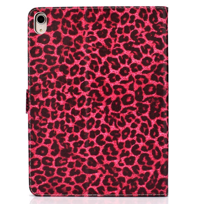 For iPad Pro 11 inch (2018) Colored Drawing Pattern Horizontal Flip PU Leather Case with Holder & Card Slot & Sleep / Wake-up Function(Red Pink Leopard) - iPad Pro 11 (2018) Cases by buy2fix | Online Shopping UK | buy2fix