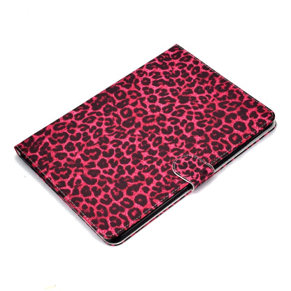For iPad Pro 11 inch (2018) Colored Drawing Pattern Horizontal Flip PU Leather Case with Holder & Card Slot & Sleep / Wake-up Function(Red Pink Leopard) - iPad Pro 11 (2018) Cases by buy2fix | Online Shopping UK | buy2fix