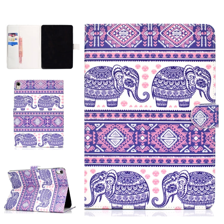 For iPad Pro 11 inch (2018) Colored Drawing Pattern Horizontal Flip PU Leather Case with Holder & Card Slot & Sleep / Wake-up Function(Totem Elephant) - iPad Pro 11 (2018) Cases by buy2fix | Online Shopping UK | buy2fix