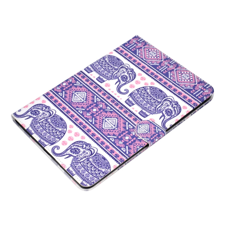 For iPad Pro 11 inch (2018) Colored Drawing Pattern Horizontal Flip PU Leather Case with Holder & Card Slot & Sleep / Wake-up Function(Totem Elephant) - iPad Pro 11 (2018) Cases by buy2fix | Online Shopping UK | buy2fix