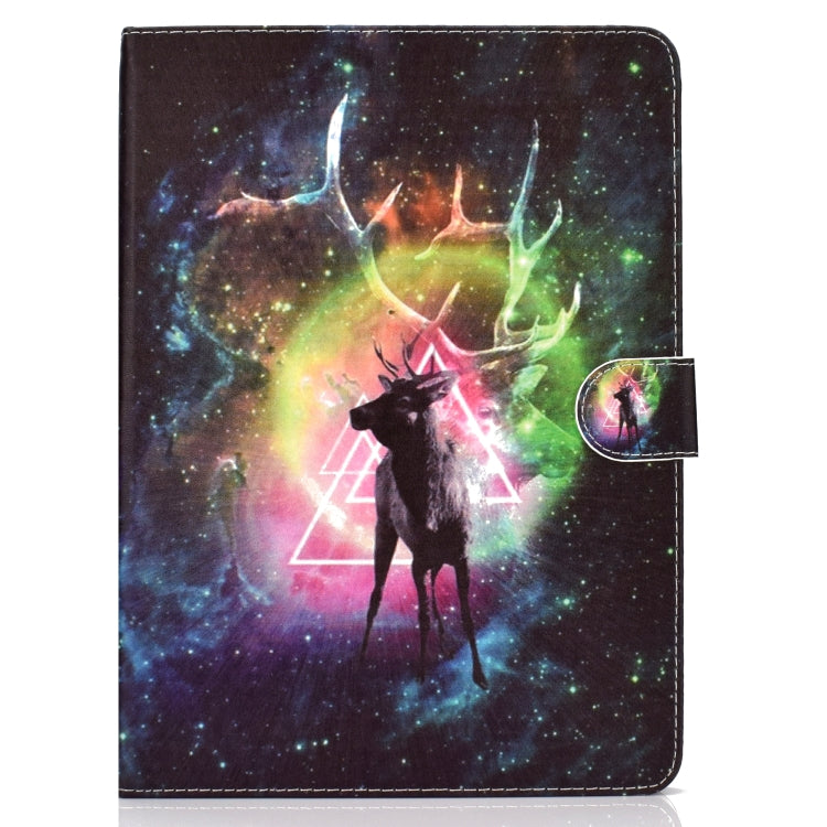 For iPad Pro 11 inch (2018) Colored Drawing Pattern Horizontal Flip PU Leather Case with Holder & Card Slot & Sleep / Wake-up Function(Starry Deer) - iPad Pro 11 (2018) Cases by buy2fix | Online Shopping UK | buy2fix