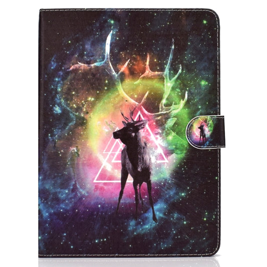 For iPad Pro 11 inch (2018) Colored Drawing Pattern Horizontal Flip PU Leather Case with Holder & Card Slot & Sleep / Wake-up Function(Starry Deer) - iPad Pro 11 (2018) Cases by buy2fix | Online Shopping UK | buy2fix