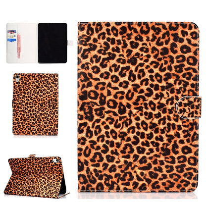 For iPad Pro 11 inch (2018) Colored Drawing Pattern Horizontal Flip PU Leather Case with Holder & Card Slot & Sleep / Wake-up Function(Yellow Leopard) - iPad Pro 11 (2018) Cases by buy2fix | Online Shopping UK | buy2fix