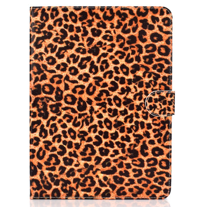 For iPad Pro 11 inch (2018) Colored Drawing Pattern Horizontal Flip PU Leather Case with Holder & Card Slot & Sleep / Wake-up Function(Yellow Leopard) - iPad Pro 11 (2018) Cases by buy2fix | Online Shopping UK | buy2fix