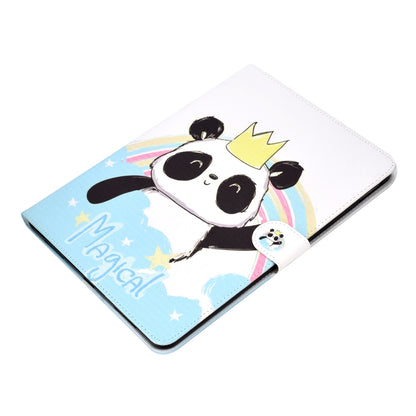 For iPad Pro 11 inch (2018) Colored Drawing Pattern Horizontal Flip PU Leather Case with Holder & Card Slot & Sleep / Wake-up Function(Crown Panda) - iPad Pro 11 (2018) Cases by buy2fix | Online Shopping UK | buy2fix