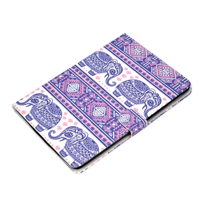 For iPad 10.2 Colored Drawing Pattern Horizontal Flip PU Leather Case with Holder & Card Slot & Sleep / Wake-up Function(Totem Elephant) - iPad 10.2 Cases by buy2fix | Online Shopping UK | buy2fix