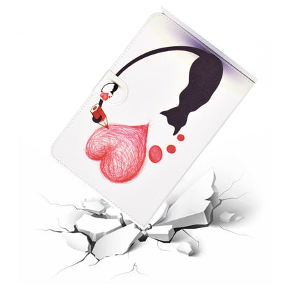 For iPad Pro10.5 inch Colored Drawing Pattern Horizontal Flip PU Leather Case with Holder & Card Slot & Sleep / Wake-up Function(Loving Cat) - iPad Pro 10.5 inch Cases by buy2fix | Online Shopping UK | buy2fix