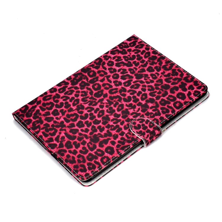 For iPad Pro10.5 inch Colored Drawing Pattern Horizontal Flip PU Leather Case with Holder & Card Slot & Sleep / Wake-up Function(Red Pink Leopard) - iPad Pro 10.5 inch Cases by buy2fix | Online Shopping UK | buy2fix