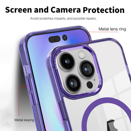 For iPhone 12 Pro Ice Color Magnetic Series PC + Acrylic Magsafe Phone Case(Transparent) - iPhone 12 / 12 Pro Cases by buy2fix | Online Shopping UK | buy2fix