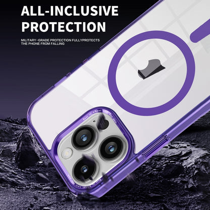 For iPhone 14 Pro Max Ice Color Magnetic Series PC + Acrylic Magsafe Phone Case(Transparent) - iPhone 14 Pro Max Cases by buy2fix | Online Shopping UK | buy2fix