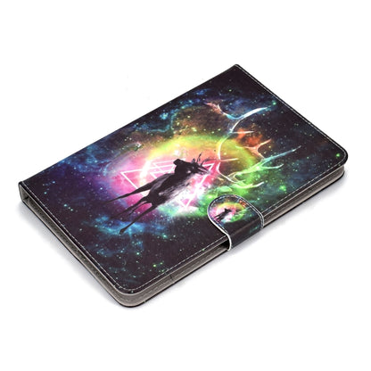 For 7 inch Universal Tablet PC Colored Drawing Pattern Horizontal Flip PU Leather Case with Holder & Card Slot(Starry Deer) - 7 inch by buy2fix | Online Shopping UK | buy2fix
