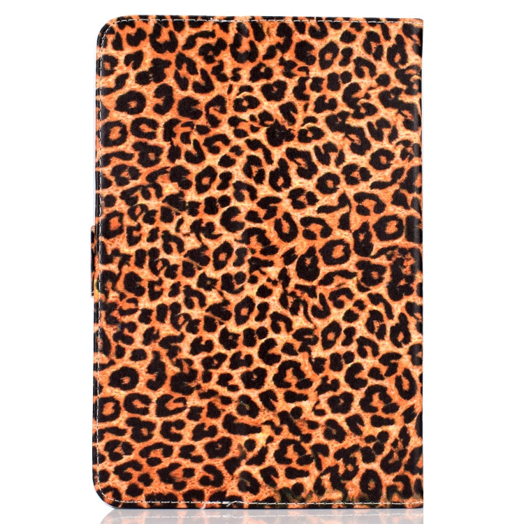 For 7 inch Universal Tablet PC Colored Drawing Pattern Horizontal Flip PU Leather Case with Holder & Card Slot(Yellow Leopard) - 7 inch by buy2fix | Online Shopping UK | buy2fix