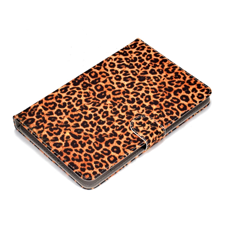 For 7 inch Universal Tablet PC Colored Drawing Pattern Horizontal Flip PU Leather Case with Holder & Card Slot(Yellow Leopard) - 7 inch by buy2fix | Online Shopping UK | buy2fix