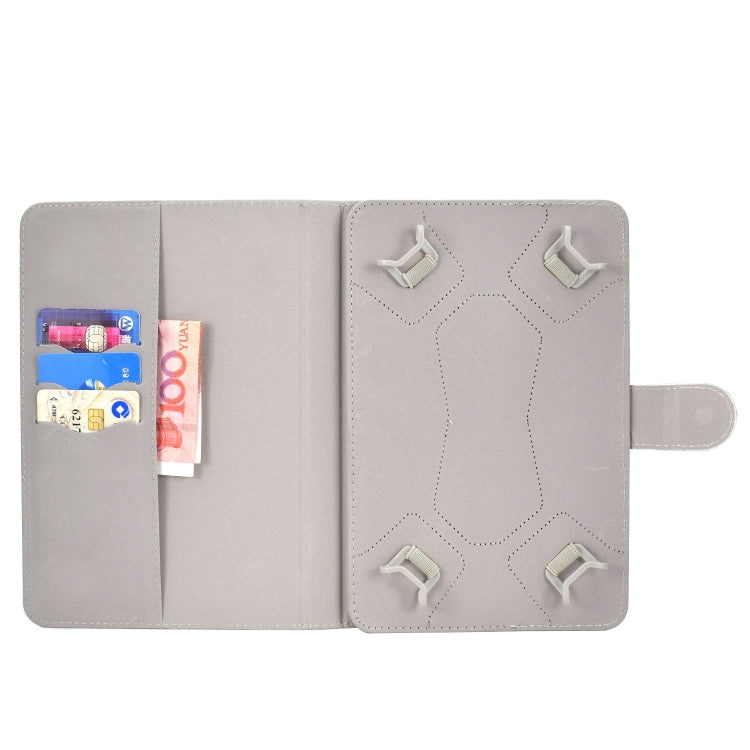 For 8 inch Universal Tablet PC Colored Drawing Pattern Horizontal Flip PU Leather Case with Holder & Card Slot(Starry Sky) - 7 inch by buy2fix | Online Shopping UK | buy2fix