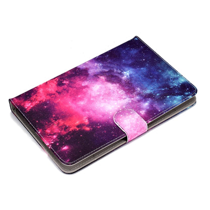 For 8 inch Universal Tablet PC Colored Drawing Pattern Horizontal Flip PU Leather Case with Holder & Card Slot(Starry Sky) - 7 inch by buy2fix | Online Shopping UK | buy2fix