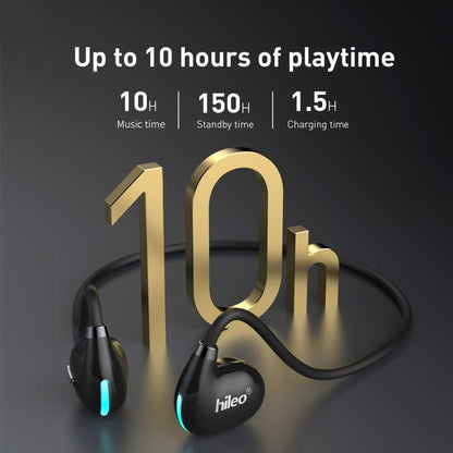 Hileo Hi73 Wireless Bluetooth Hanging Neck IPX4 Sports Earphone(Black) - Sport Earphone by Hileo | Online Shopping UK | buy2fix