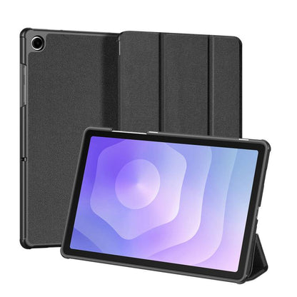 For Samsung Galaxy Tab A11+ / A9+ DUX DUCIS Domo Series Magnetic Flip Leather Tablet Case(Black) by DUX DUCIS