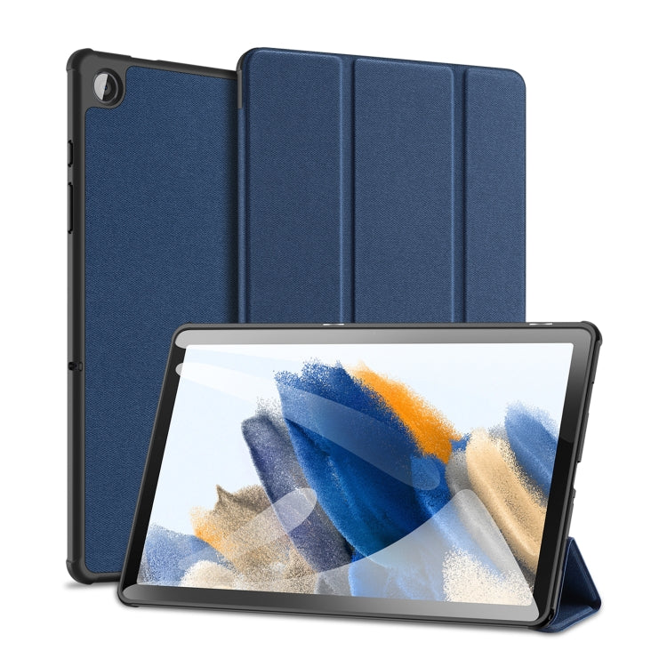 For Samsung Galaxy Tab A9+ DUX DUCIS Domo Series Magnetic Flip Leather Tablet Case(Blue) - Galaxy Tab A9+ by DUX DUCIS | Online Shopping UK | buy2fix