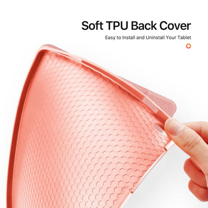 For Samsung Galaxy Tab A11+ / A9+ DUX DUCIS Domo Series Magnetic Flip Leather Tablet Case(Pink) by DUX DUCIS