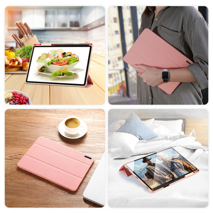 For Samsung Galaxy Tab S10+ DUX DUCIS Domo Series Magnetic Flip Leather Tablet Case(Pink) - Other Galaxy Tab PC by DUX DUCIS | Online Shopping UK | buy2fix