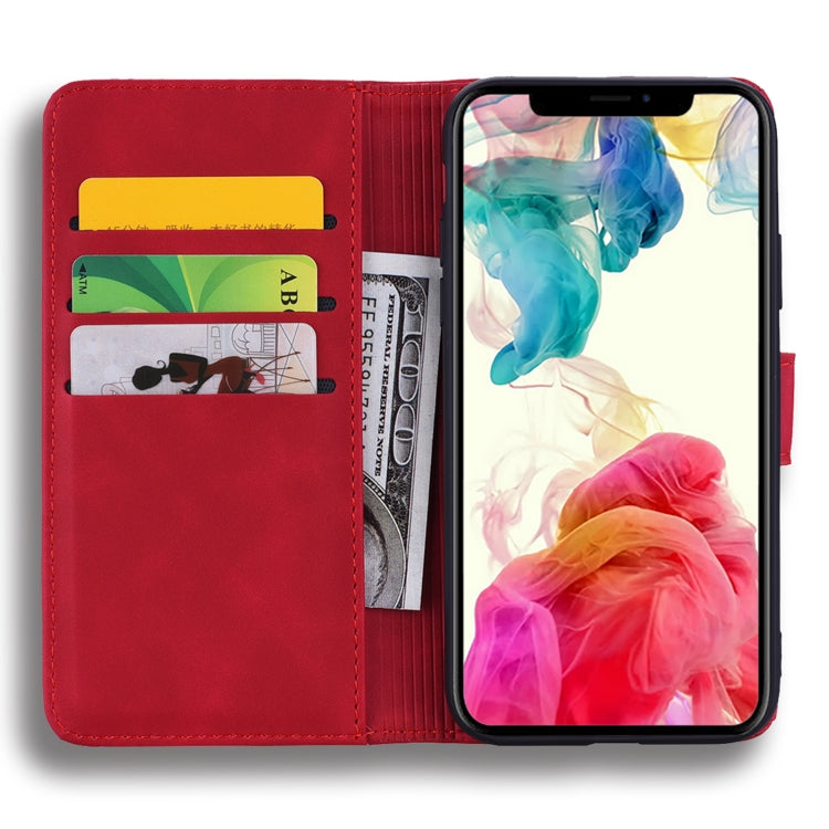 For iPhone 16 Pro Mandala Embossed Dual-Fold Calf Leather Phone Case(Red) - iPhone 16 Pro Cases by buy2fix | Online Shopping UK | buy2fix