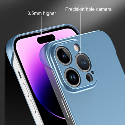 For iPhone 11 Pro Frameless Metallic Paint Hybrid PC Phone Case(Sierra Blue) - iPhone 11 Pro Cases by buy2fix | Online Shopping UK | buy2fix