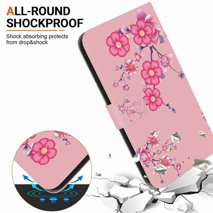 For OnePlus 13 Crystal Texture Colored Drawing Leather Phone Case(Cherry Blossoms) by buy2fix