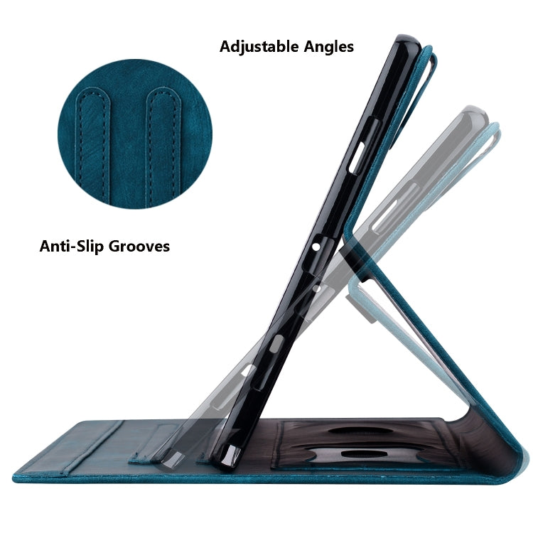 For iPad Pro 11 2022 / Air 10.9 2022 Cartoon Sakura Cat Embossed Smart Leather Tablet Case(Blue) - iPad Pro 11 (2022/2021) Cases by buy2fix | Online Shopping UK | buy2fix