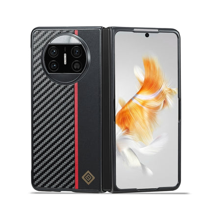For Huawei Mate X3 LC.IMEEKE 3 in 1 Carbon Fiber Texture Shockproof Phone Case(Black) - Huawei Cases by LC.IMEEKE | Online Shopping UK | buy2fix