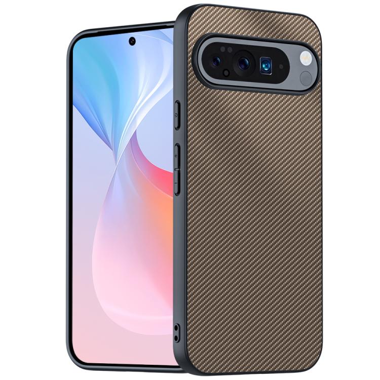 For Google Pixel 10 / 10 Pro Ultra-thin Carbon Fiber Texture Printing Phone Case(Gold) - Google Cases by buy2fix | Online Shopping UK | buy2fix