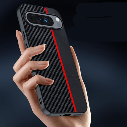 For Google Pixel 10 / 10 Pro Ultra-thin Carbon Fiber Texture Printing Phone Case(Black Yellow) - Google Cases by buy2fix | Online Shopping UK | buy2fix