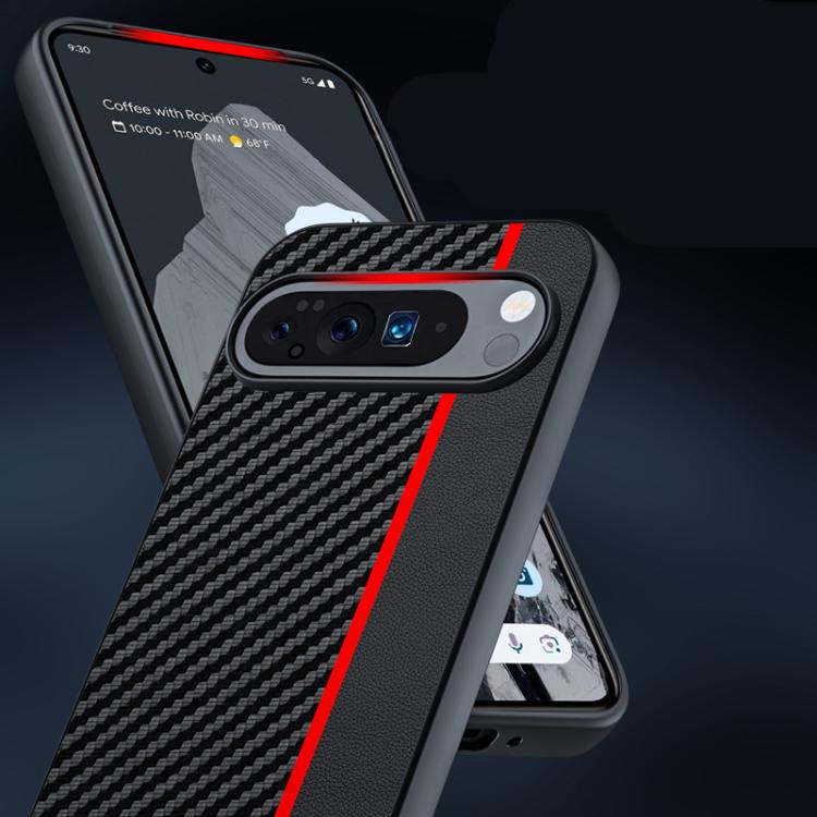 For Google Pixel 10 / 10 Pro Ultra-thin Carbon Fiber Texture Printing Phone Case(Black Blue) - Google Cases by buy2fix | Online Shopping UK | buy2fix