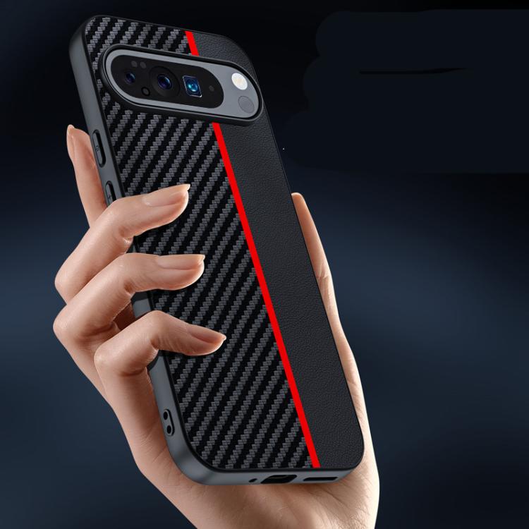 For Google Pixel 10 / 10 Pro Ultra-thin Carbon Fiber Texture Printing Phone Case(Black Blue) - Google Cases by buy2fix | Online Shopping UK | buy2fix