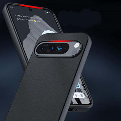 For Google Pixel 10 / 10 Pro Ultra-thin Plain Skin Leather Phone Case(Green) - Google Cases by buy2fix | Online Shopping UK | buy2fix