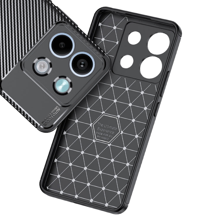 For Xiaomi Redmi Note 13 Carbon Fiber Texture Shockproof TPU Phone Case(Black) - Note 13 Cases by buy2fix | Online Shopping UK | buy2fix