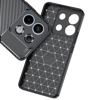 For Xiaomi Redmi Note 13 Pro+ Carbon Fiber Texture Shockproof TPU Phone Case(Black) - Note 13 Pro+ Cases by buy2fix | Online Shopping UK | buy2fix