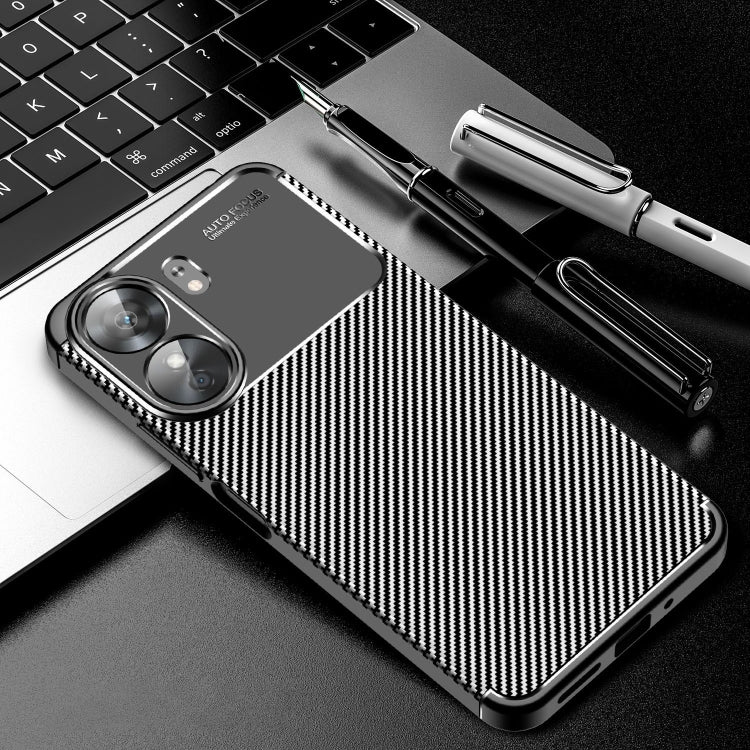 For Xiaomi Redmi 13C Carbon Fiber Texture Shockproof TPU Phone Case(Black) - 13C Cases by buy2fix | Online Shopping UK | buy2fix