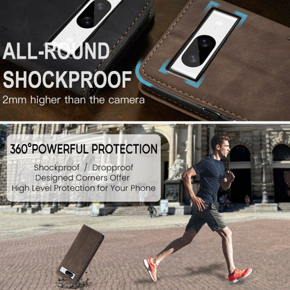 For Google Pixel 8 CaseMe 013 Multifunctional Horizontal Flip Leather Phone Case(Coffee) by CaseMe