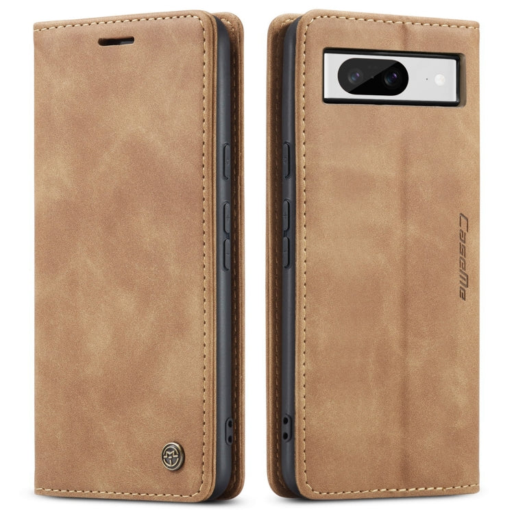 For Google Pixel 8 CaseMe 013 Multifunctional Horizontal Flip Leather Phone Case(Brown) by CaseMe