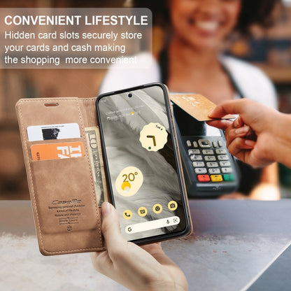 For Google Pixel 8 CaseMe 013 Multifunctional Horizontal Flip Leather Phone Case(Brown) by CaseMe