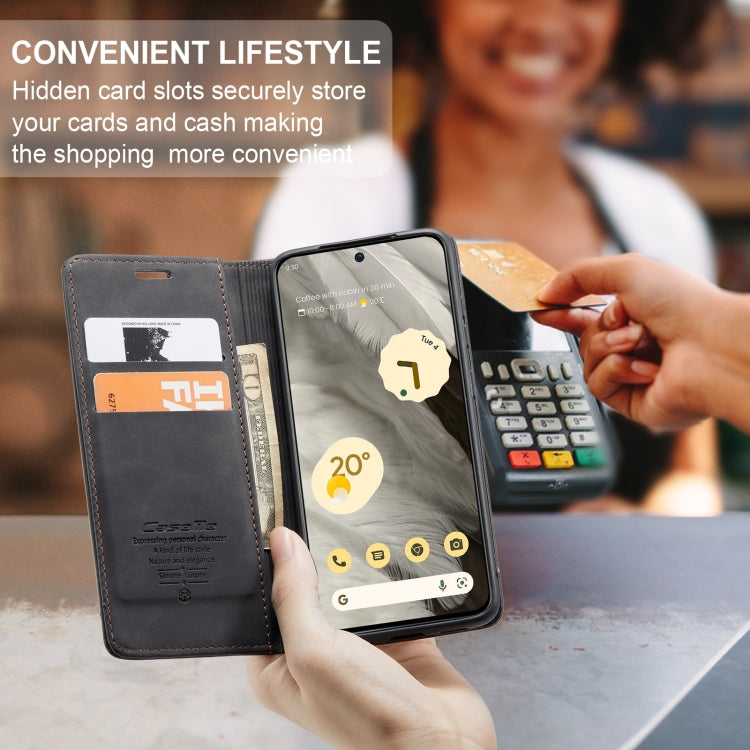 For Google Pixel 8 CaseMe 013 Multifunctional Horizontal Flip Leather Phone Case(Black) by CaseMe